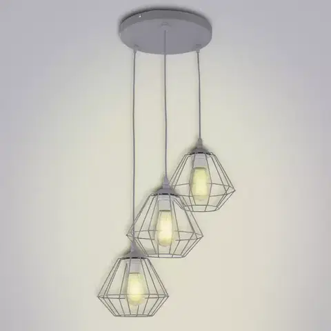 Moderné lampy do obývačky Luster Diamond Gray 4310 PL3