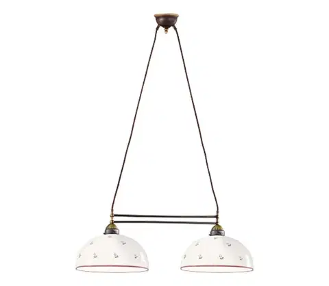 Svietidlá Kolarz 731.82.68 - Luster na lanku NONNA 2xE27/75W/230V červená 731.82.68