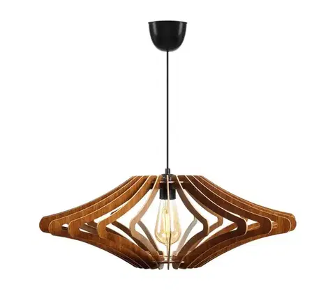 Svietidlá  Luster na lanku 1xE27/60W/230V hnedá pr. 47 cm 390FLH1561