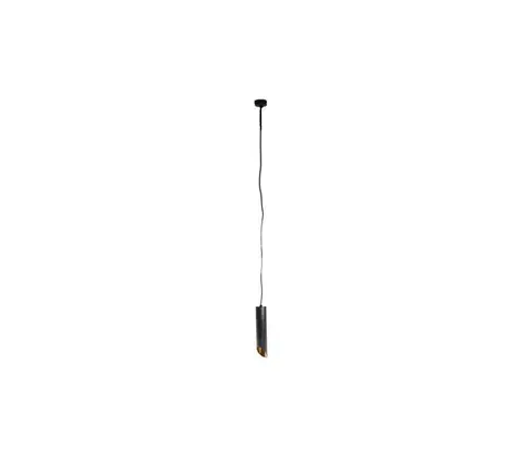 Svietidlá  Luster na lanku VALDA 1xGU10/60W/230V 132 cm čierna SKU006960