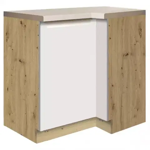 Kuchynské skrinky stojace Skrinka do kuchyne Glamour15d Ľavá White