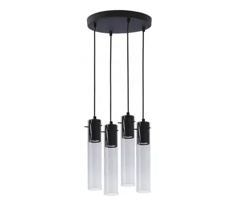 Svietidlá  Luster na lanku LOOK GRAPHITE 4xGU10/50W/230V 3259