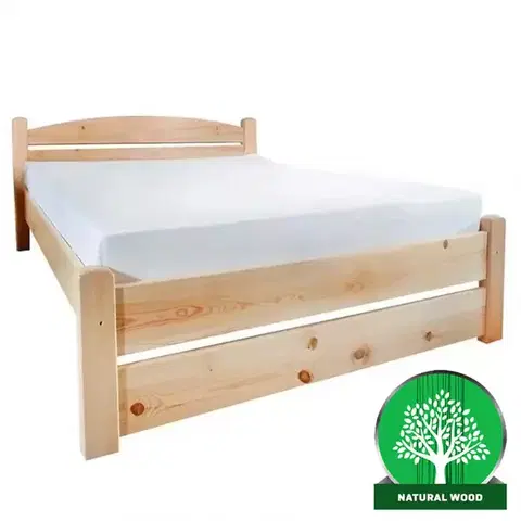 Jednolôžkové postele Posteľ T2 120 borovica