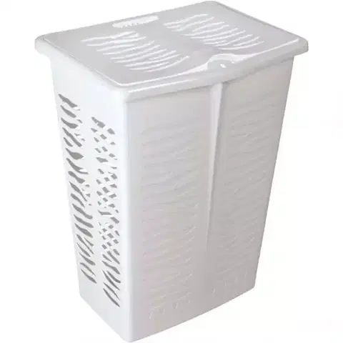 Kúpeľňové doplnky Koš na bielizeň Zebra 42L 1403 biela