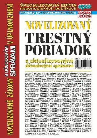 Trestné právo Novelizovaný Trestný poriadok 4/2026