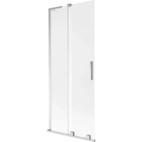 Sprchové dvere MEXEN/S - Velar L dvojkrídlová posuvná vaňová zástena 80 x 150, dekor, chróm 896-080-003-31-01