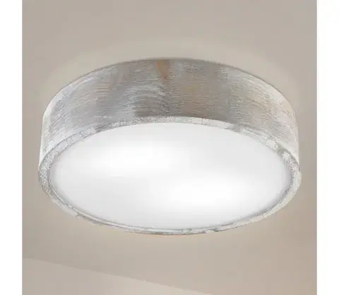 Svietidlá BRILAGI - Stropné svietidlo PINO 2xE27/15W/230V borovicové/strieborné priemer 37,5 cm LD-PD-6.2