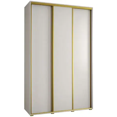 Šatníkové skrine Skriňa 45 Canaris 1 160 biela/gold