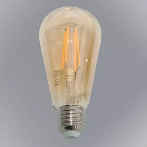 Žiarovky E27 ŽIAROVKA FL ST64 6W / 500LM E27 230V 2200K ZLATÁ