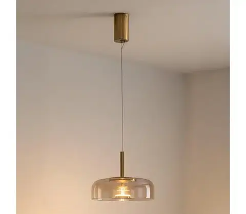 Svietidlá Eurolamp LED Luster na lanku LED/8W/230V 3000K pr. 30 cm 144-15090