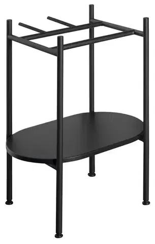 Kúpeľňový nábytok SAPHO - PUNO podstavec pod umývadlo 400x820x360, čierna SKA570-2