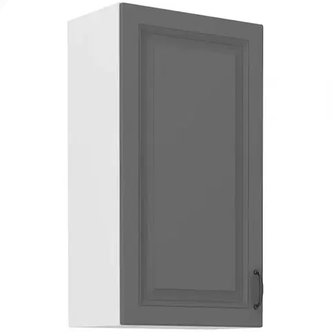 Kuchynské skrinky visiace Kuchynská skrinka Stilo dustgrey/biely 50g/90 1f