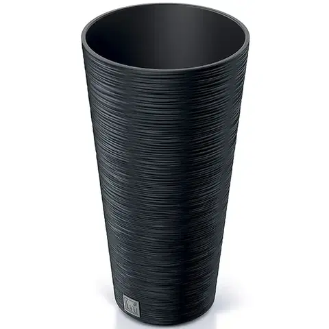 Kvetináče a truhlíky NABBI DFRH250 plastový kvetináč 25 cm antracit