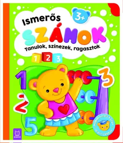 Nalepovačky, vystrihovačky, skladačky Tanulok, színezek, ragasztok - Ismerős számok - Sylwia Kajdana