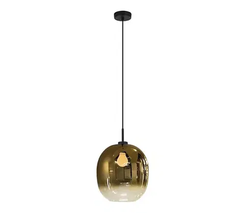 Svietidlá Viokef Lighting Závesný luster na lanku MIRROR 1xE27/14W/230V dymovo zlatý 4345501