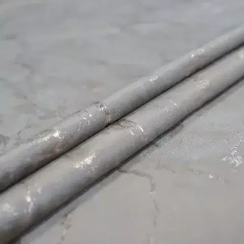 Metrážne závesy Závesový materiál VELVET KLAUDI YX503/6/sivý/145