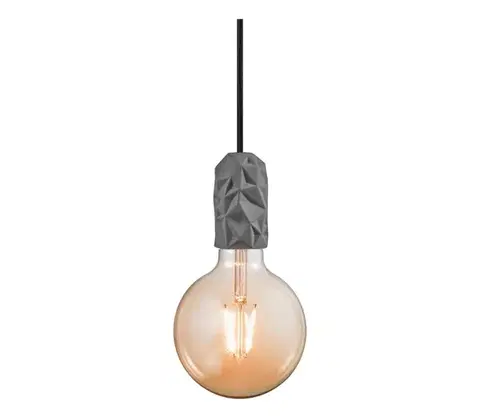 Predlžovacie káble Nordlux - Napájací kábel HANG 1xE27/40W/230V šedá/čierna 2010013010