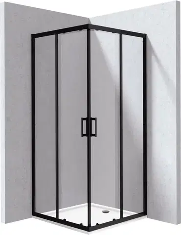 Sprchovacie kúty DEANTE - Funkia Evo štvorcový sprchovací kút s vaničkou, štvorcový, 80x80 cm KYCPN088P