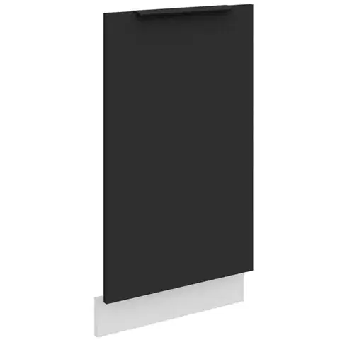 Dvierka a čelá zásuviek pre kuchynske skrinky Dvierka na umývačku Zm Aria-Bl/Wh Anti Fingerprint 713x446