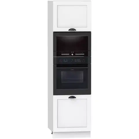 Kuchynské skrinky stojace Kuchynská skrinka Adele D60pk Mv 2133 Pl Biely hrášok/Bi