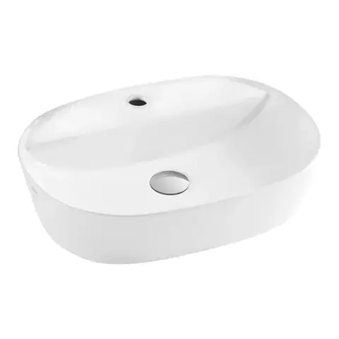 Umývadlá INVENA - Oval umývadlo na dosku 50 cm HALIA CE-18-001-C