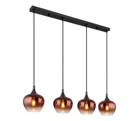 Svietidlá Globo 15548-4HG - Luster na lanku MAXY 4xE27/40W/230V medená 15548-4HG