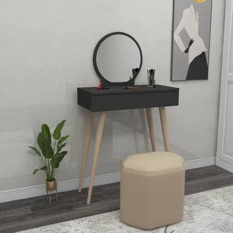 Toaletné Toaletný stolík Siena - Anthracite