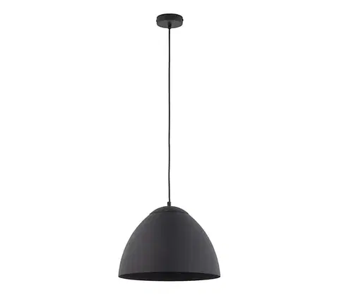Svietidlá  Luster na lanku FARO 1xE27/60W/230V čierna 3194