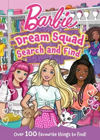 Nalepovačky, vystrihovačky, skladačky Barbie Dream Squad Search and Find - Barbie