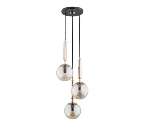 Svietidlá  Luster na lanku VOLDA 3xE14/40W/230V mosadz 63068