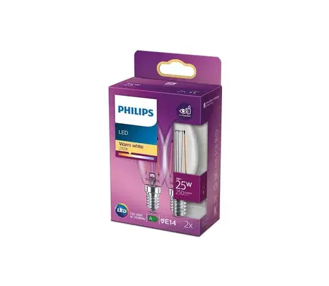 LED osvetlenie SADA 2x LED Žiarovka VINTAGE Philips E14/2W/230V 2700K 8718699782054