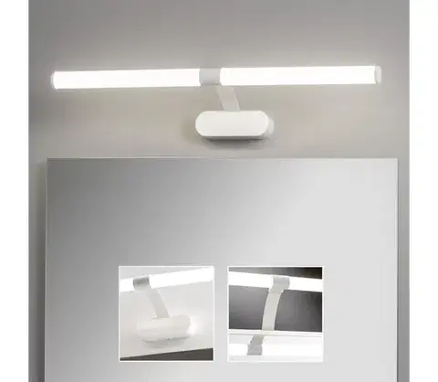Kúpeľňové zrkadlá Brilagi - LED kúpeľňové osvetlenie zrkadla TUBEO LED/8W/230V 60 cm IP44 biela FG-M1-C07-600-WHT