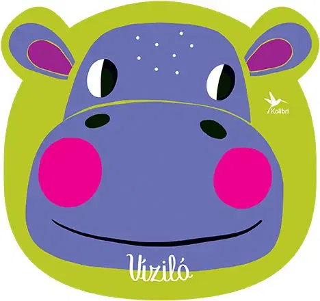 Leporelá, krabičky, puzzle knihy Színek a babának - Mit csinál a víziló?