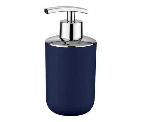 Svietidlá WENKO 22519100 - Dávkovač mydla BRASIL 320 ml, modrý / lesklý chróm 22519100