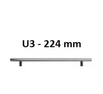Kuchynské linky ArtExt Úchyt RELING Typ: RELING U3 - 224 mm