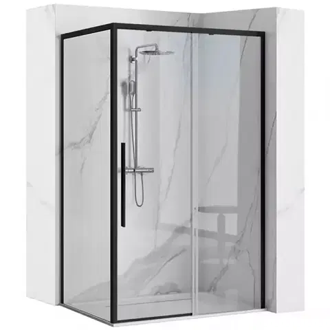 Sprchové kúty 90x90 Sprchový kút Solar Rea K6412 90x90x195 black