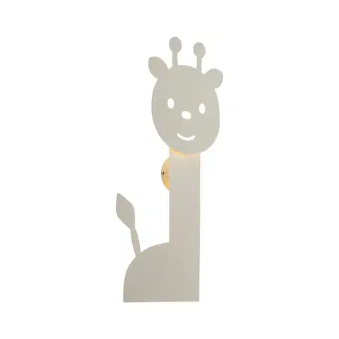 Nástenné osvetlenie Detské nástenné svietidlo béžové vrátane LED 3-stupňové stmievateľné - Gigi the Giraffe