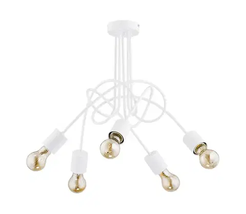 Svietidlá  Prisadený luster TANGO 5xE27/15W/230V biela 23615