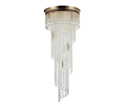 Svietidlá Maytoni DIA522-CL-12-G - Stropné svietidlo CASCADE 12xE14/60W/230V DIA522-CL-12-G