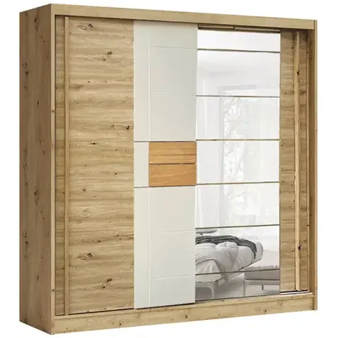 Šatníkové skrine Skriňa Avantgarde AV-2-200 artisan/kašmír