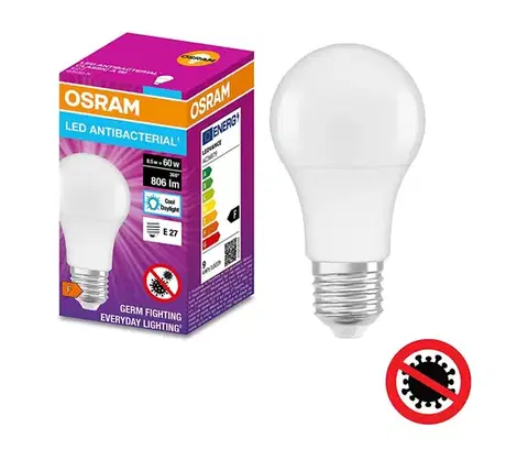 LED osvetlenie LED Antibakteriálna žiarovka  A60 E27/8,5W/230V 6500K - Osram 4058075560697