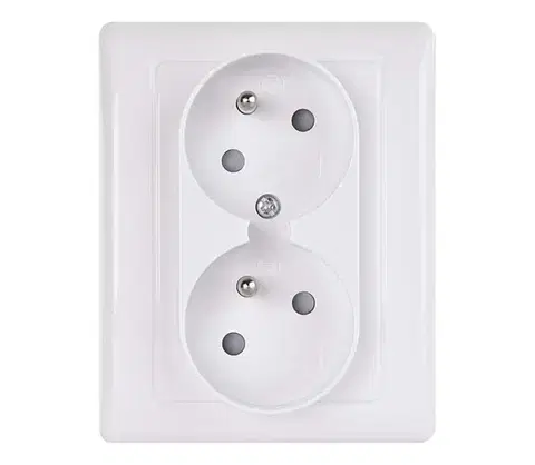 Predlžovacie káble  Dvojitá zásuvka domová FRENCH 250V/16A A6001.1
