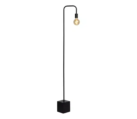 Lampy Lucide 45765/01/30 - Stojacia lampa LORIN 1xE27/40W/230V čierna 45765/01/30