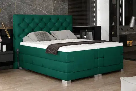 Manželské postele CEDRIK 10 polohovacia posteľ 160x200, Monolith 37