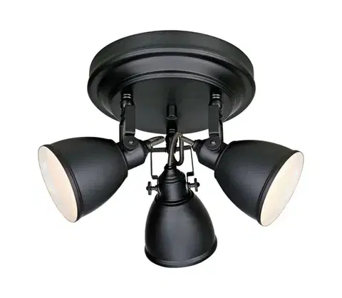 Svietidlá Markslöjd 105815 - Bodové svietidlo FJÄLLBACKA 3xE14/40W/230V čierna 105815