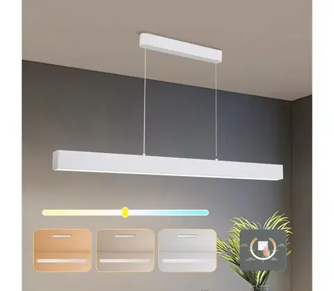 Svietidlá BRILAGI - LED Luster na lanku SLEEKLINE LED/40W/230V 3000/4500/6000K biela BRI107