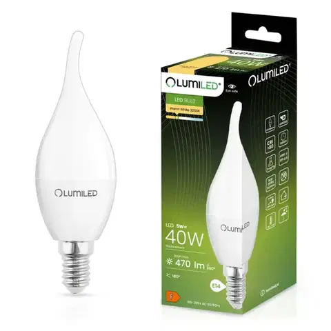 Žiarovky E14 Žiarovka LED sviečka 5W E14 470LM CB plameň