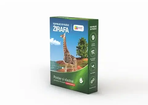 3D puzzle 3D Creative Pohyblivé 3D Puzzle Žirafa