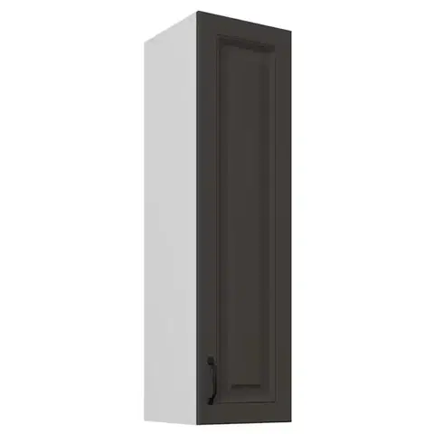 Kuchynské skrinky visiace Skrinka do kuchyne Stilo grafit matná/biely 30G-108 1F