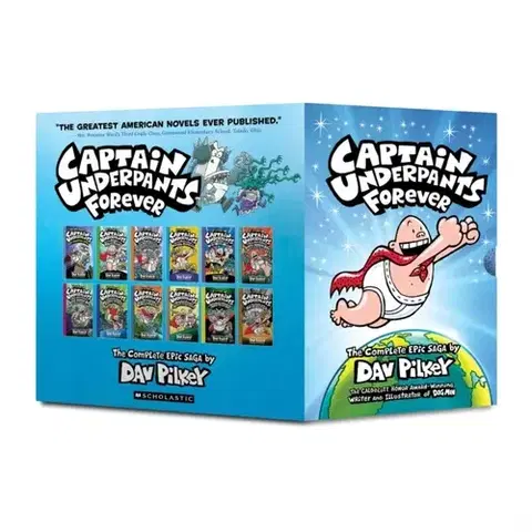 Pre deti a mládež Captain Underpants Forever Box set (#1-12) - Dav Pilkey